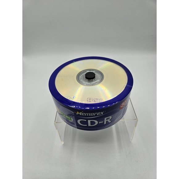 30 Memorex CD-R write up to 52x 700MB 80 min Recordable Discs Music Data NEW - Picture 3 of 7